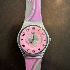 Pink Swatch Watch